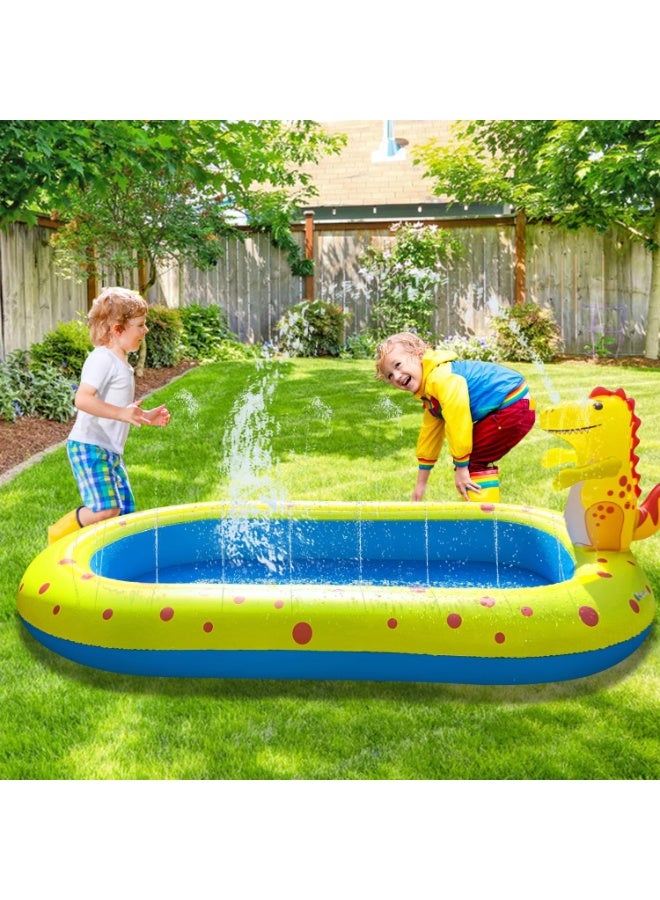 TAPIT Inflatable Swimming Pool for Kids with Sprinkler, Funny Blow up Pool 170*103*65cm Full-Sized Family for Backyard, Summer Water Party - Image 5
